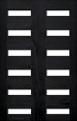 Gothic Style House Doors with window inserts