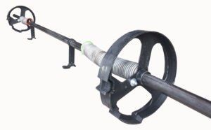 Door axle for roll up garage door