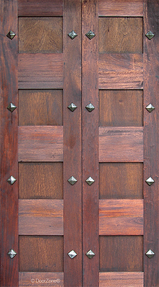 Studded Pair House Doors