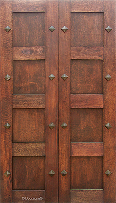 Studded Pair House Doors