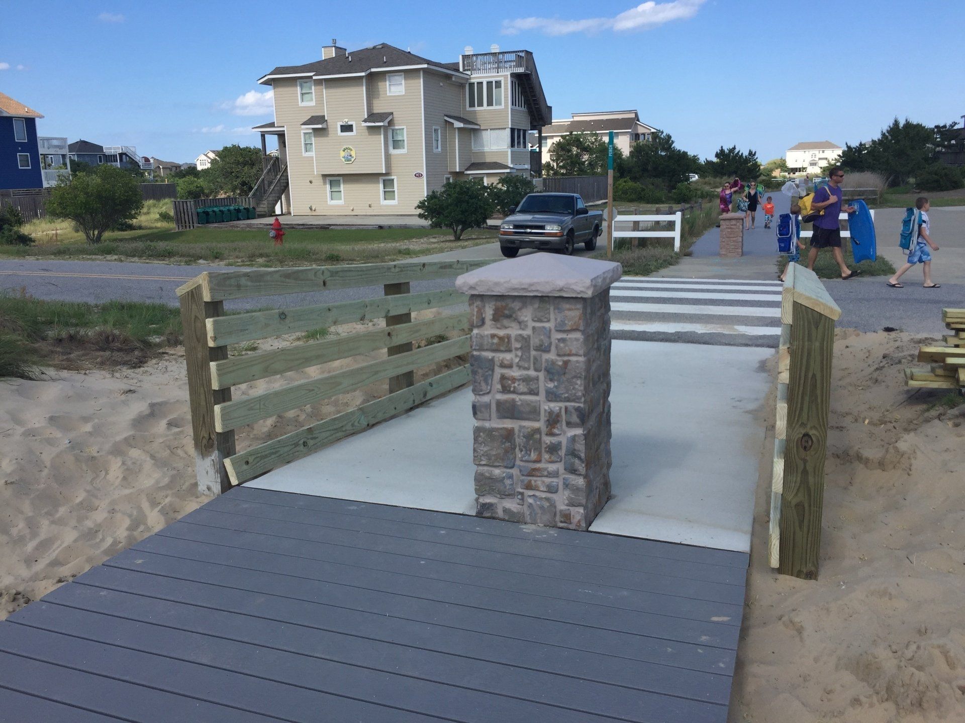 Currituck County Walkway built by Patterson Homes & Construction in the Outer Banks of North Carolina