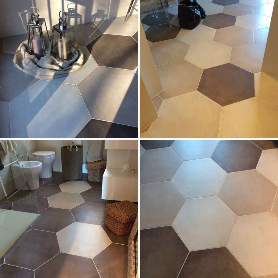 pavimento con figure geometriche