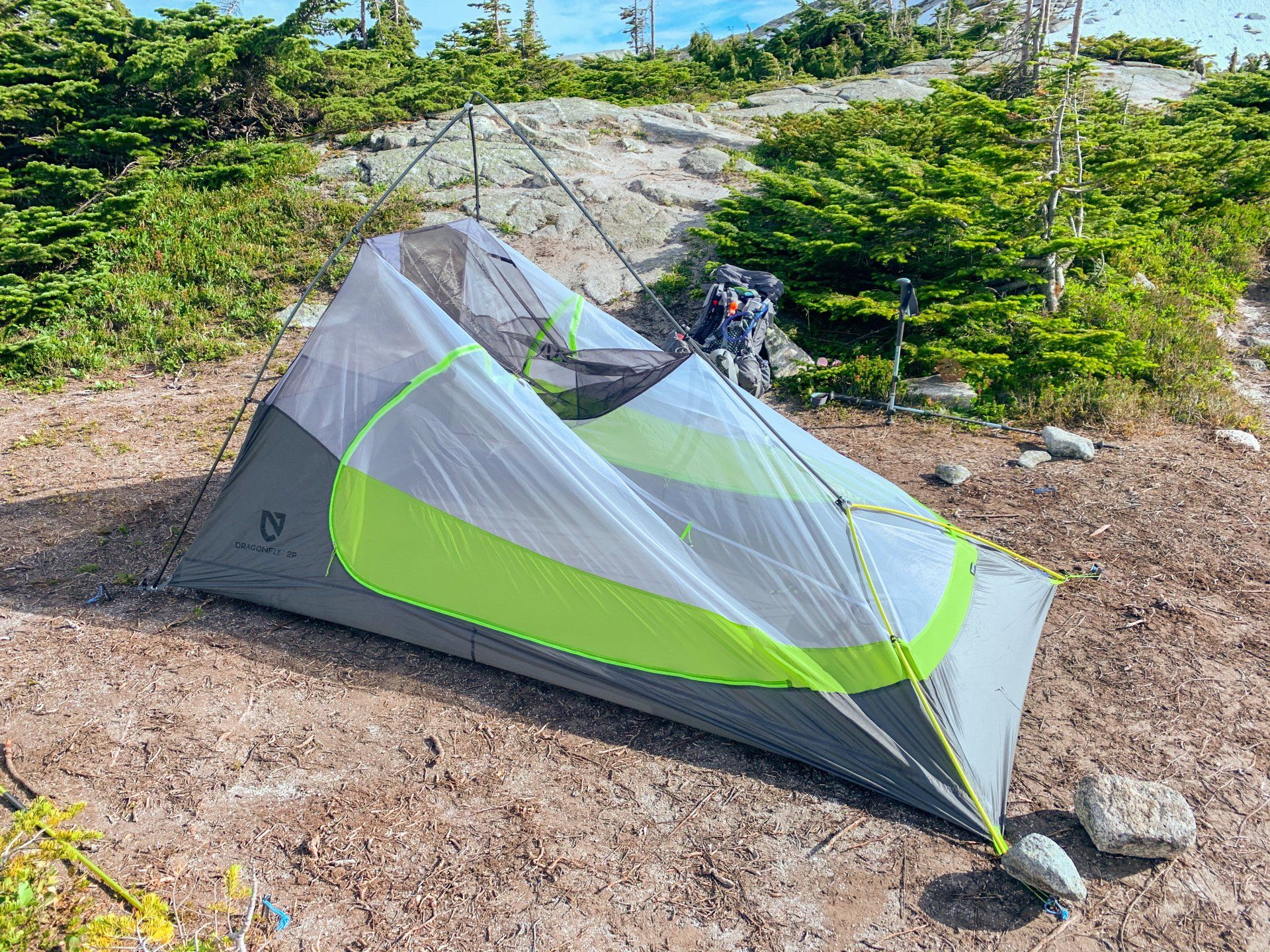 Nemo Dragonfly 2P Ultralight backpacking tent broken pole