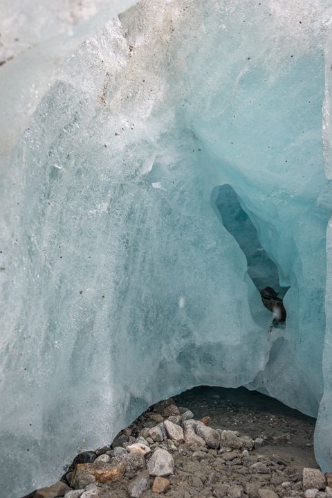Wedgemount glacier cave