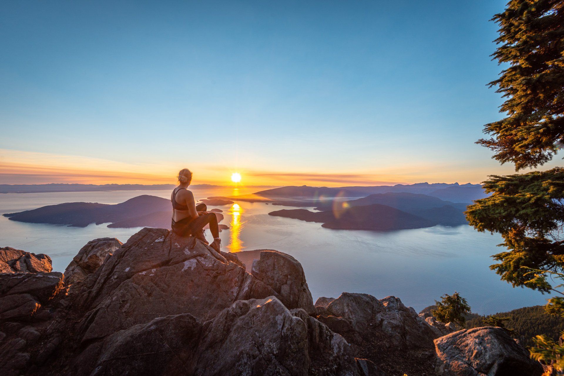 sunset on Saint Marks summit