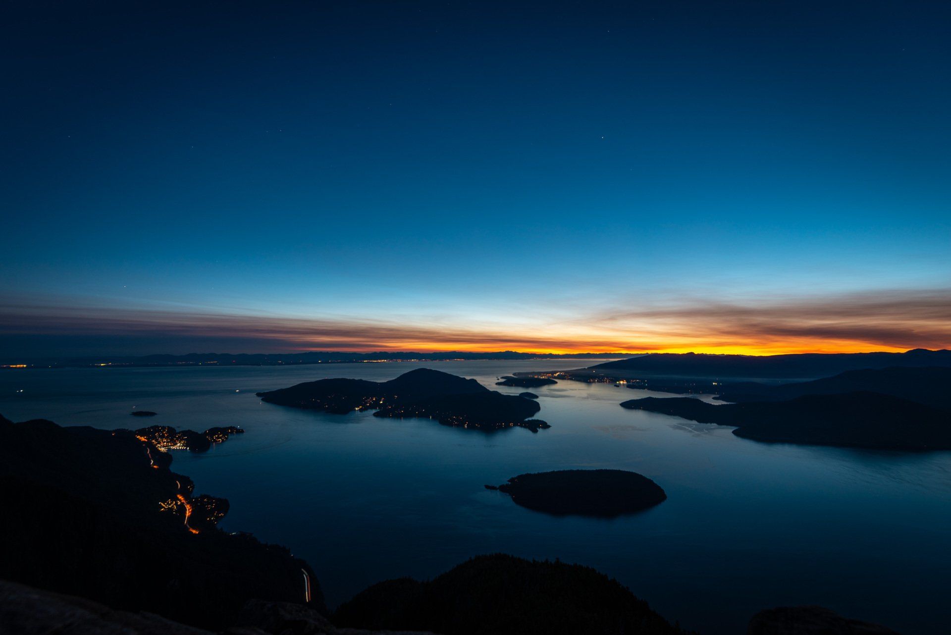 sunset on Saint Marks summit, BC, Canada