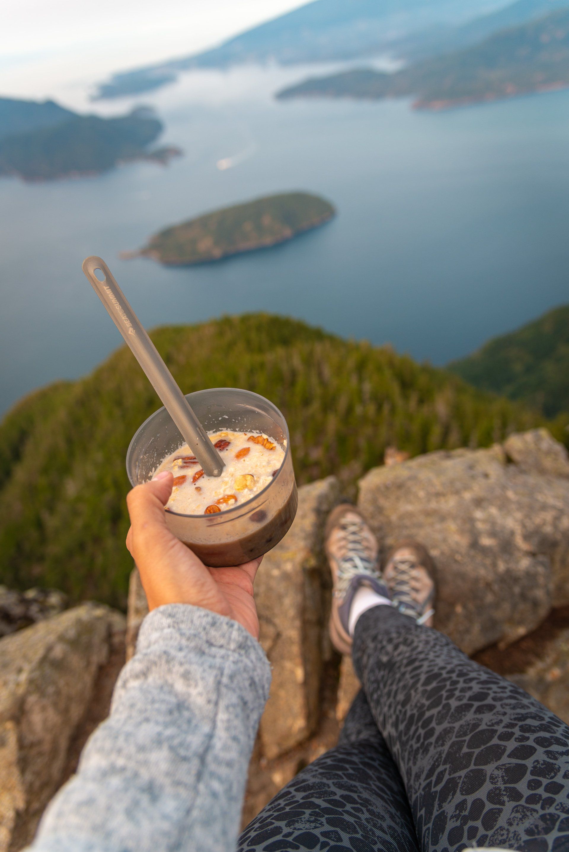 oatmeal breakfast on Saint Marks summit