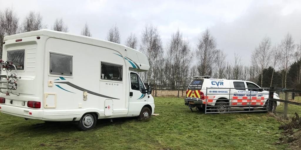 towing a caravan