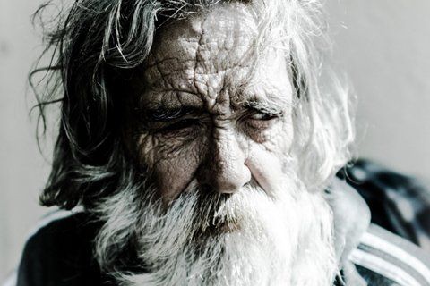 An elderly person