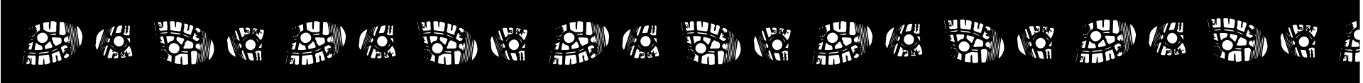 A row of white lines on a black background.