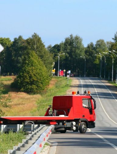 Car towing truck