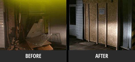 Before and after lock replacement