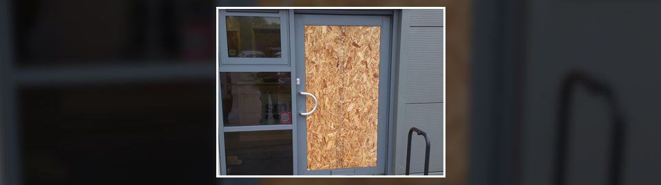 Commercial window boarding