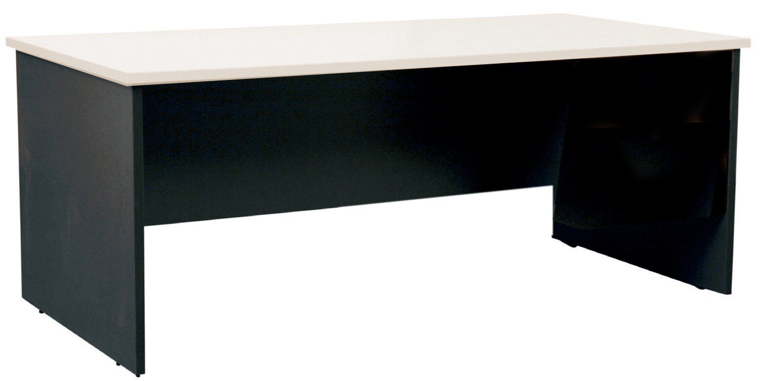 straight desk white