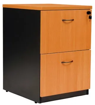 2 drawer filing cabinet beech