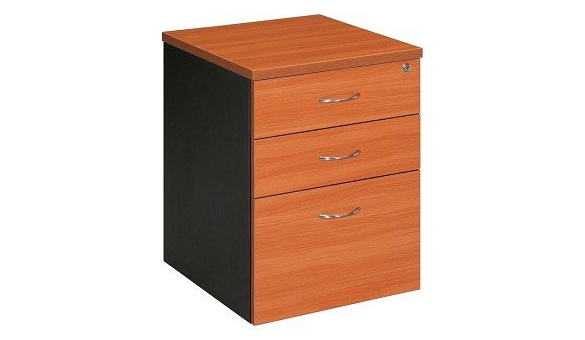 2 drawer 1 file mobile pedestal cherry