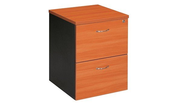 2 drawer mobile filing pedestal cherry
