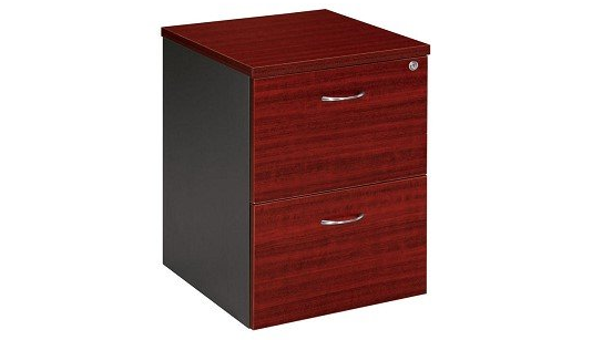 2 drawer mobile filing pedestal redwood