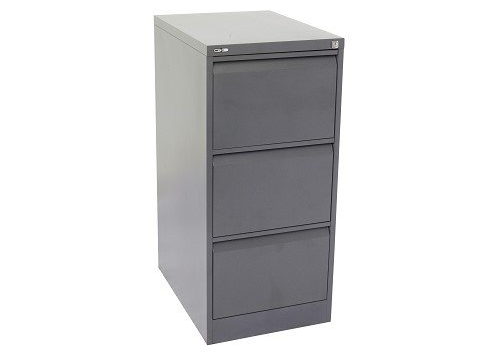 3 drawer metal filing cabinet graphite ripple