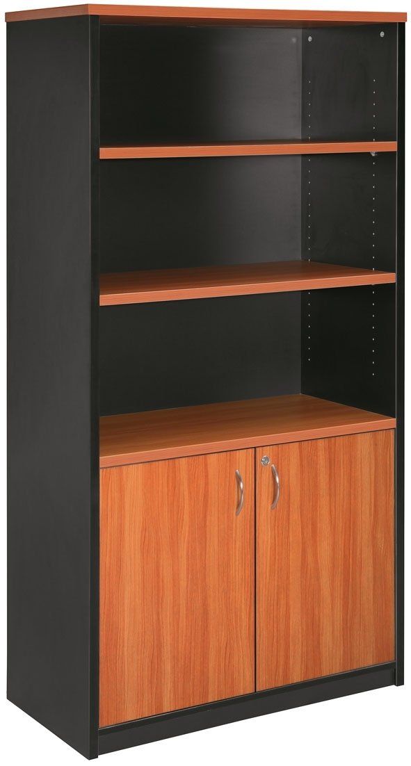 half door stationery cabinet cherry