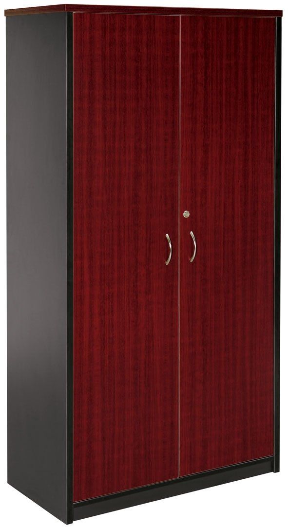 full door stationery cabinet redwood