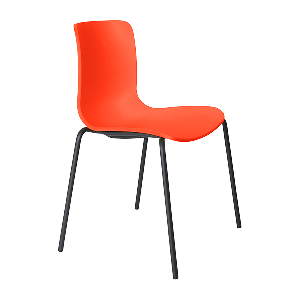 acti chair 4 leg black powdercoat frame