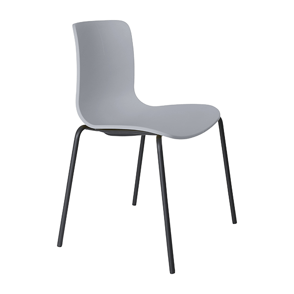 acti chair 4 leg black powdercoat frame
