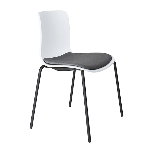 acti chair 4 leg black powdercoat frame