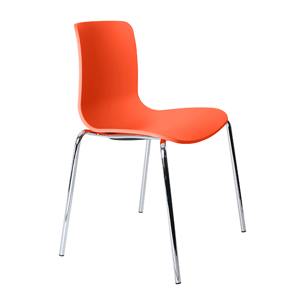acti chair 4 leg chrome frame