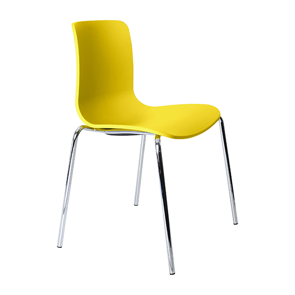 acti chair 4 leg chrome frame