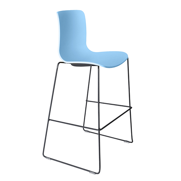 acti stool black sled frame