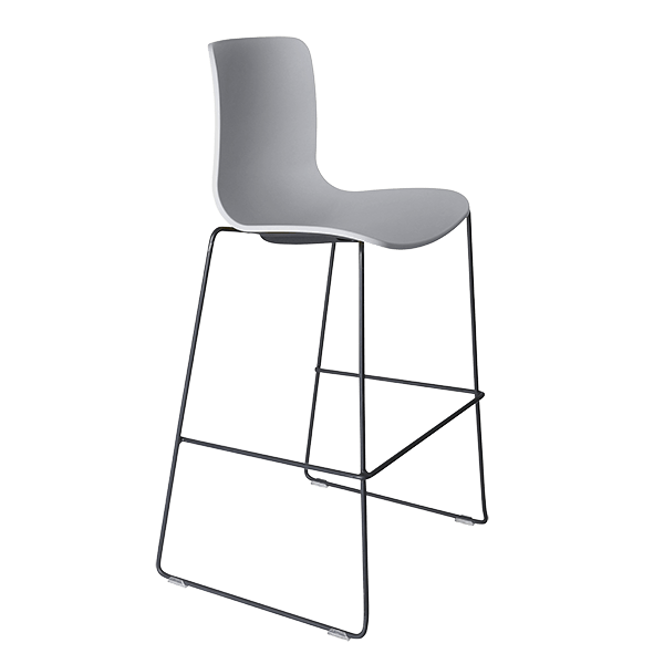 acti stool black sled frame