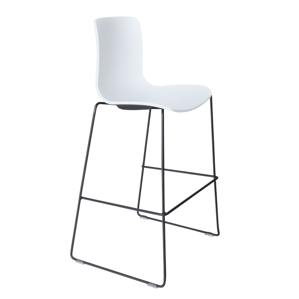 acti stool black sled frame