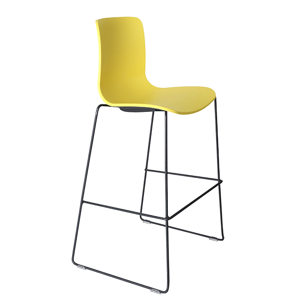acti stool black sled frame