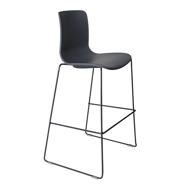 acti stool black sled frame