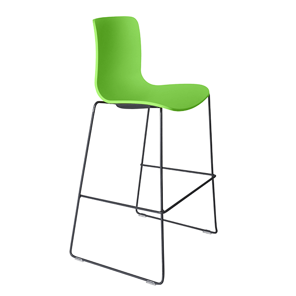 acti stool black sled frame