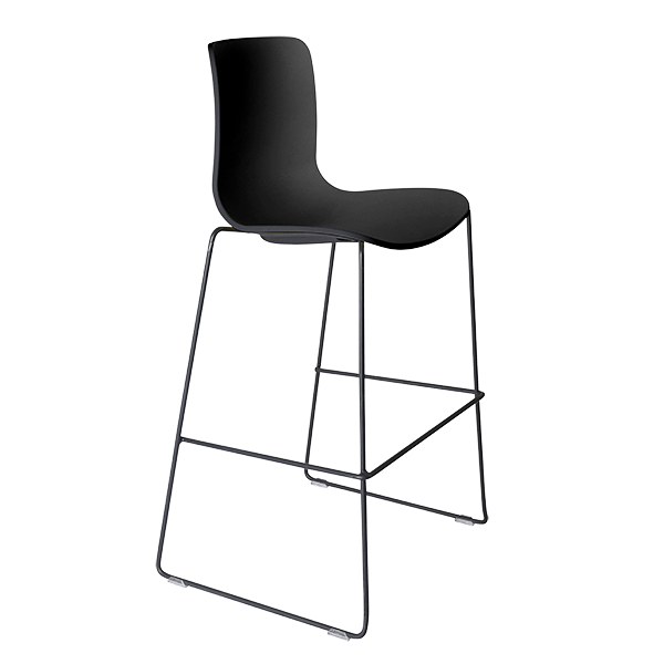 acti stool black sled frame
