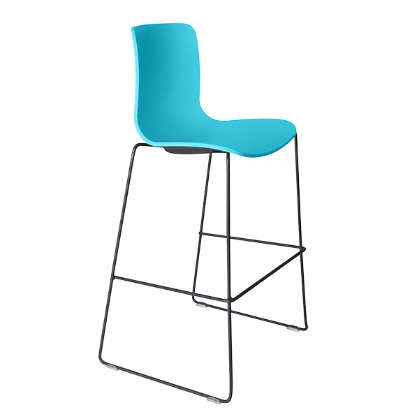 acti stool black sled frame