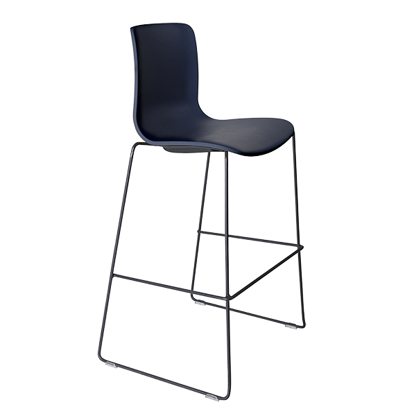 acti stool black sled frame