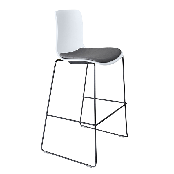 acti stool black sled frame