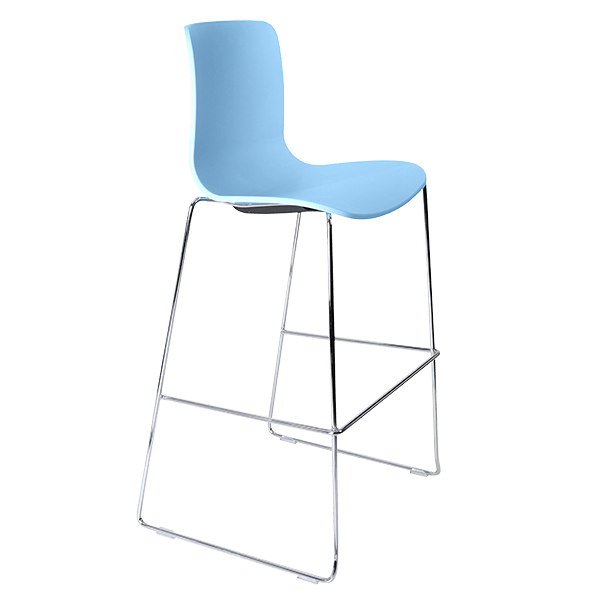 acti stool chrome sled frame