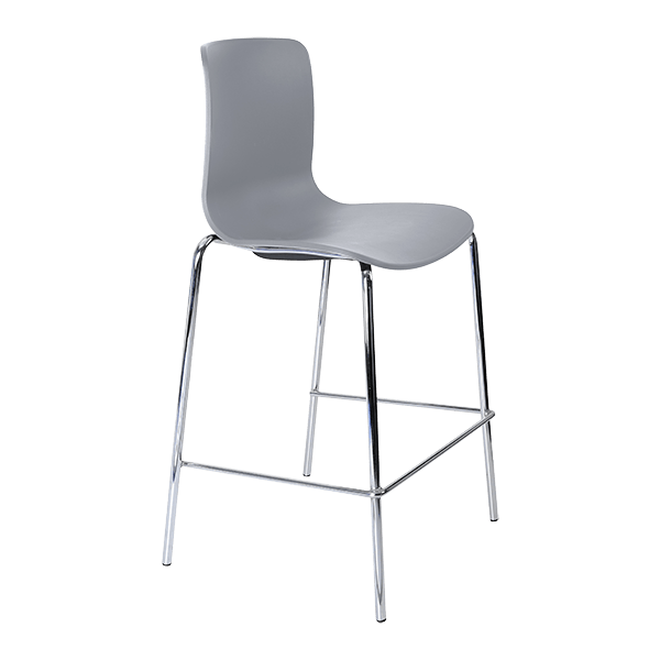 acti low stool chrome 4 leg frame