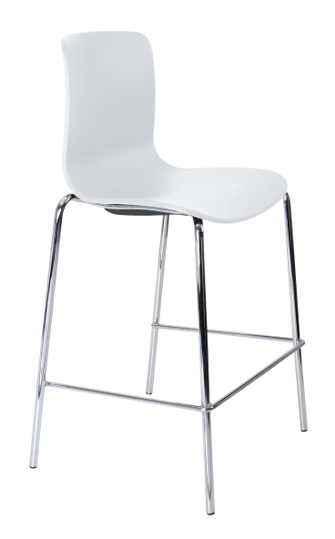 acti low stool chrome 4 leg frame