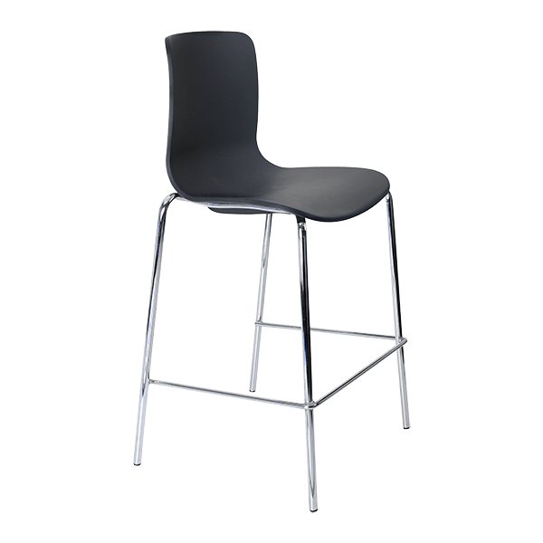acti low stool chrome 4 leg frame