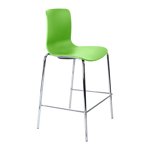 acti low stool chrome 4 leg frame