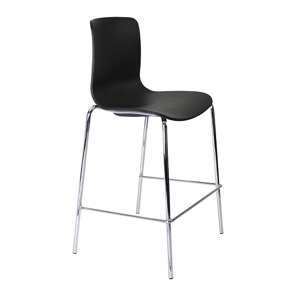 acti low stool chrome 4 leg frame