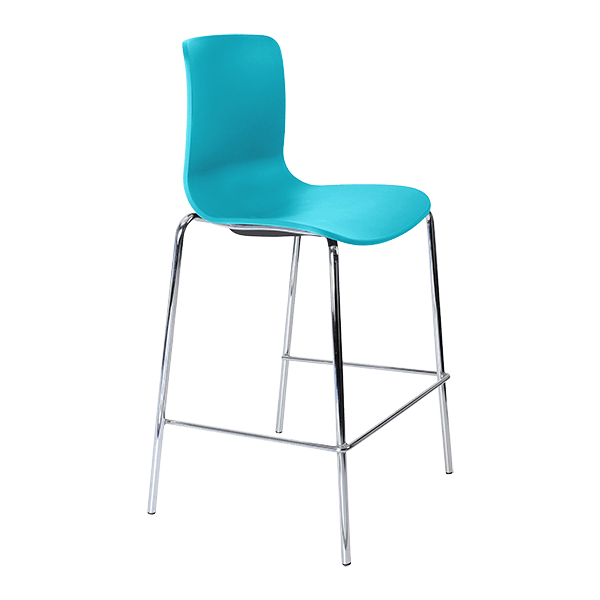 acti low stool chrome 4 leg frame