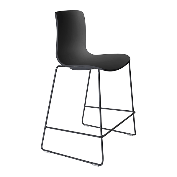 acti low stool black sled frame