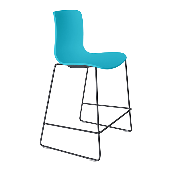 acti low stool black sled frame