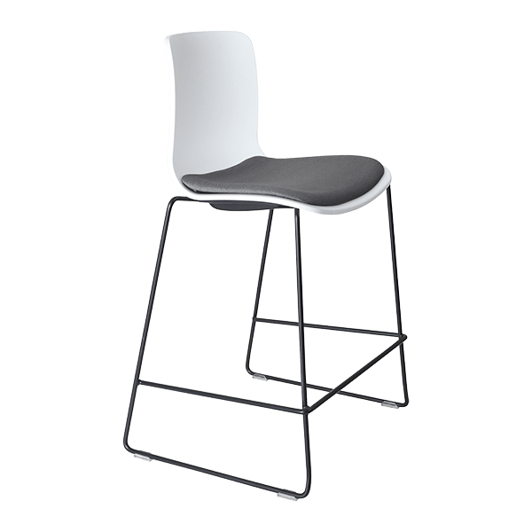 acti low stool black sled frame